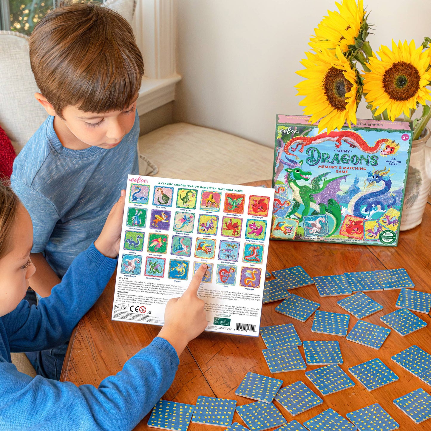Dragons Shiny Memory & Matching Game | eeBoo