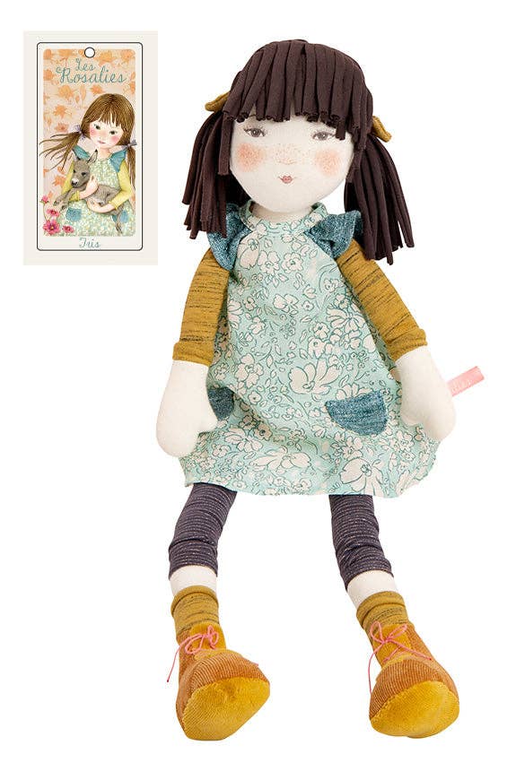 Iris Rosalies doll side view by Moulin Roty