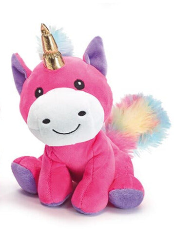 Rainbow Unicorn Plush w/ Gold Horn- 2 colors