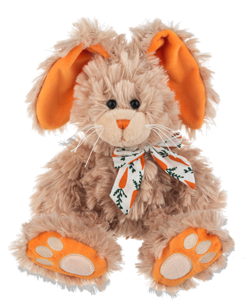 Carrot Crunch Bunny Plush- 2 colors- 11"