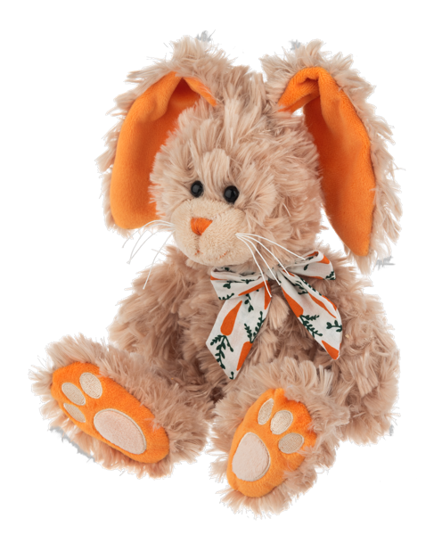 Carrot Crunch bunny brown sitting side view by GANZ