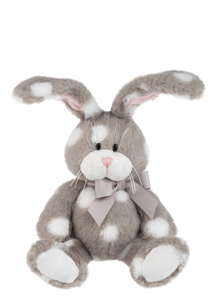 Dotty Delights gray bunny both ears bent by GANZ