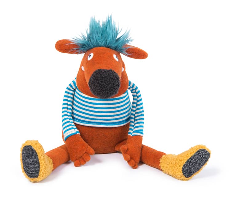 Pidou the Schmouk plush toy front view by Moulin Roty
