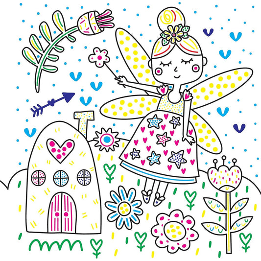 Fairies and Friends Paint Magic with Water Coloring Book | Fox Chapel Publishing