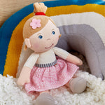 Snug Up Lauren soft doll back view by HABA USA