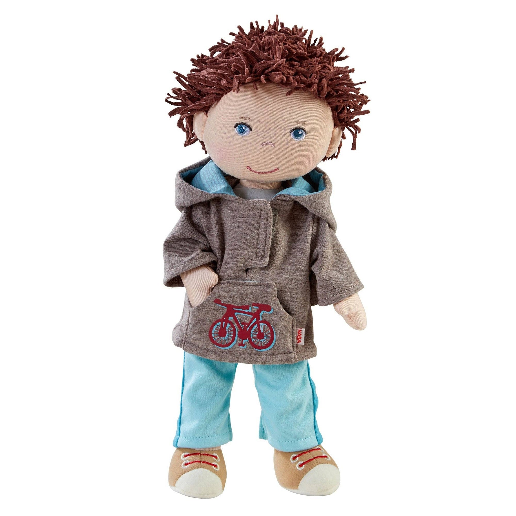 Lian soft doll brown hair hoodie by HABA USA