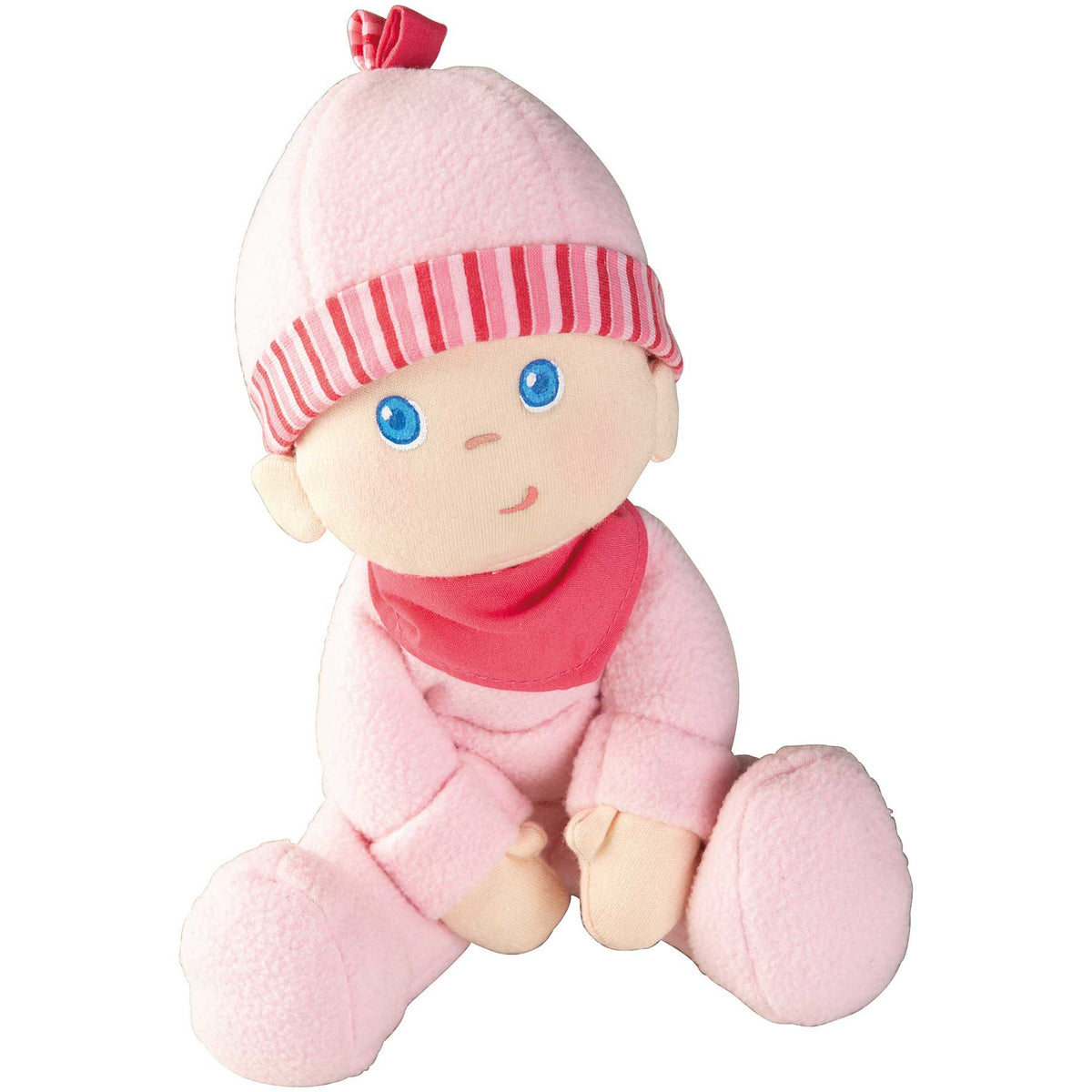 My First Snug Up Luisa baby doll 8" pink outfit by HABA USA