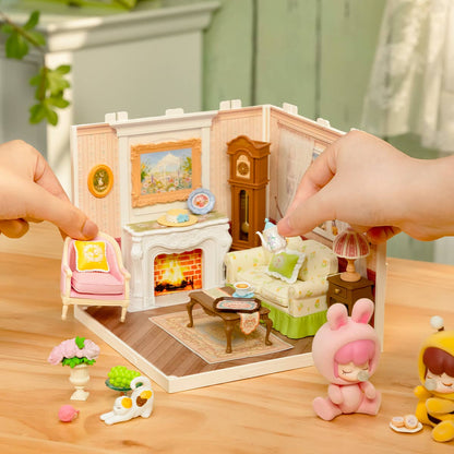 Holiday Tea Time DIY Miniature House Kit | Robotime