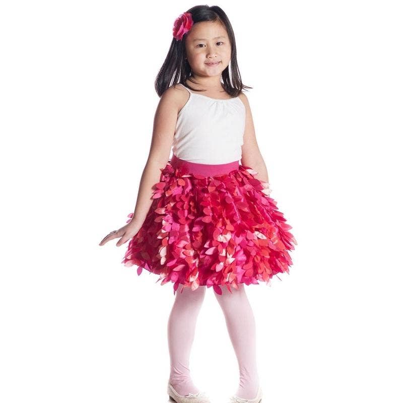 Petal Party Skirt for Kids: Teal and Aqua-size Large | Fairy Finery Inc
