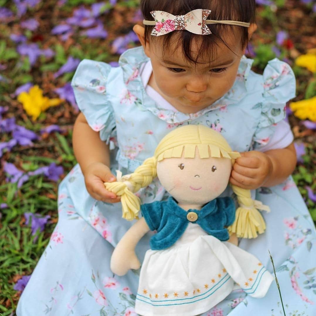 Lily organic doll packaging by Tikiri Toys