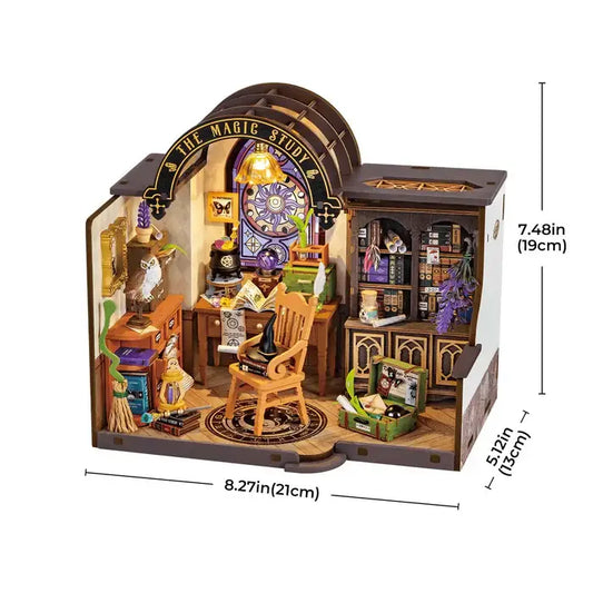 The Magic Study DIY Miniature House Kit | Robotime