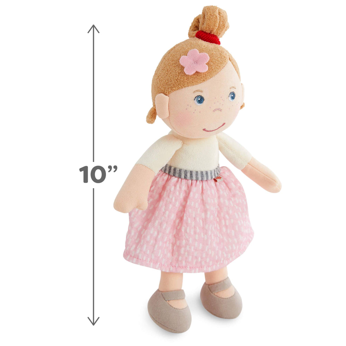Snug Up Lauren soft doll sitting by HABA USA