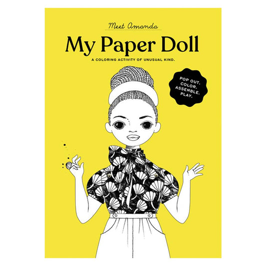 Amanda Paper Doll Kit for Coloring and Assembly | Of Unusual Kind