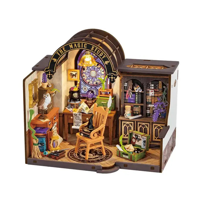 The Magic Study DIY Miniature House Kit | Robotime