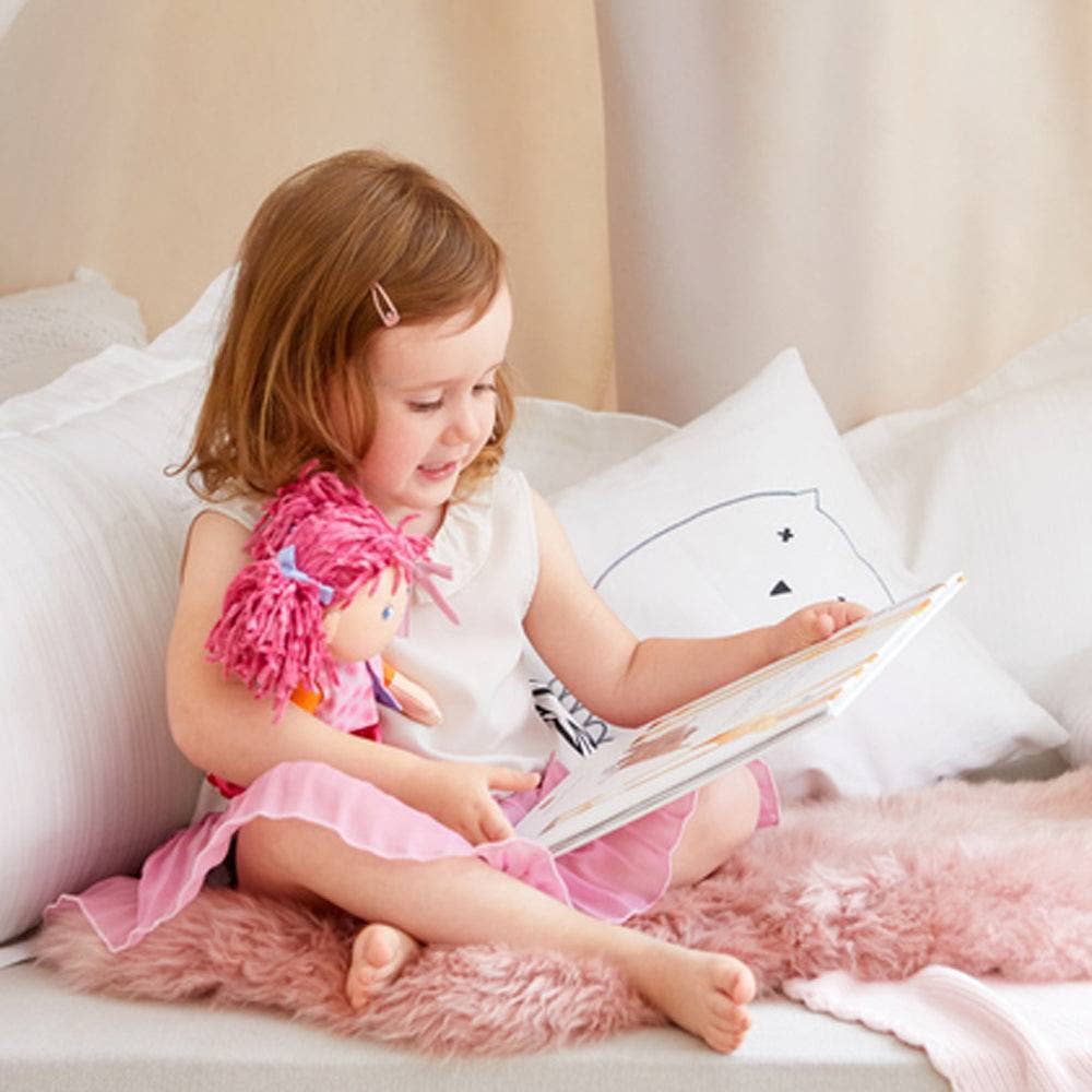 Lilli Lou soft doll side view by HABA USA