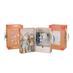 Rabbit and mouse wardrobe suitcase clothes by Moulin Roty