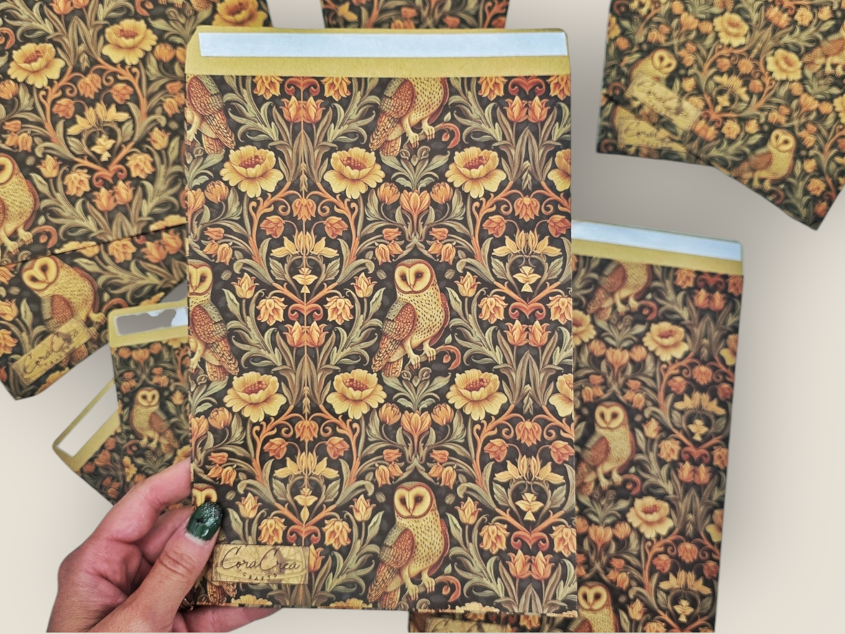 Owl Gift Envelopes: 6.75" x 9.25" | CoraCreaCrafts