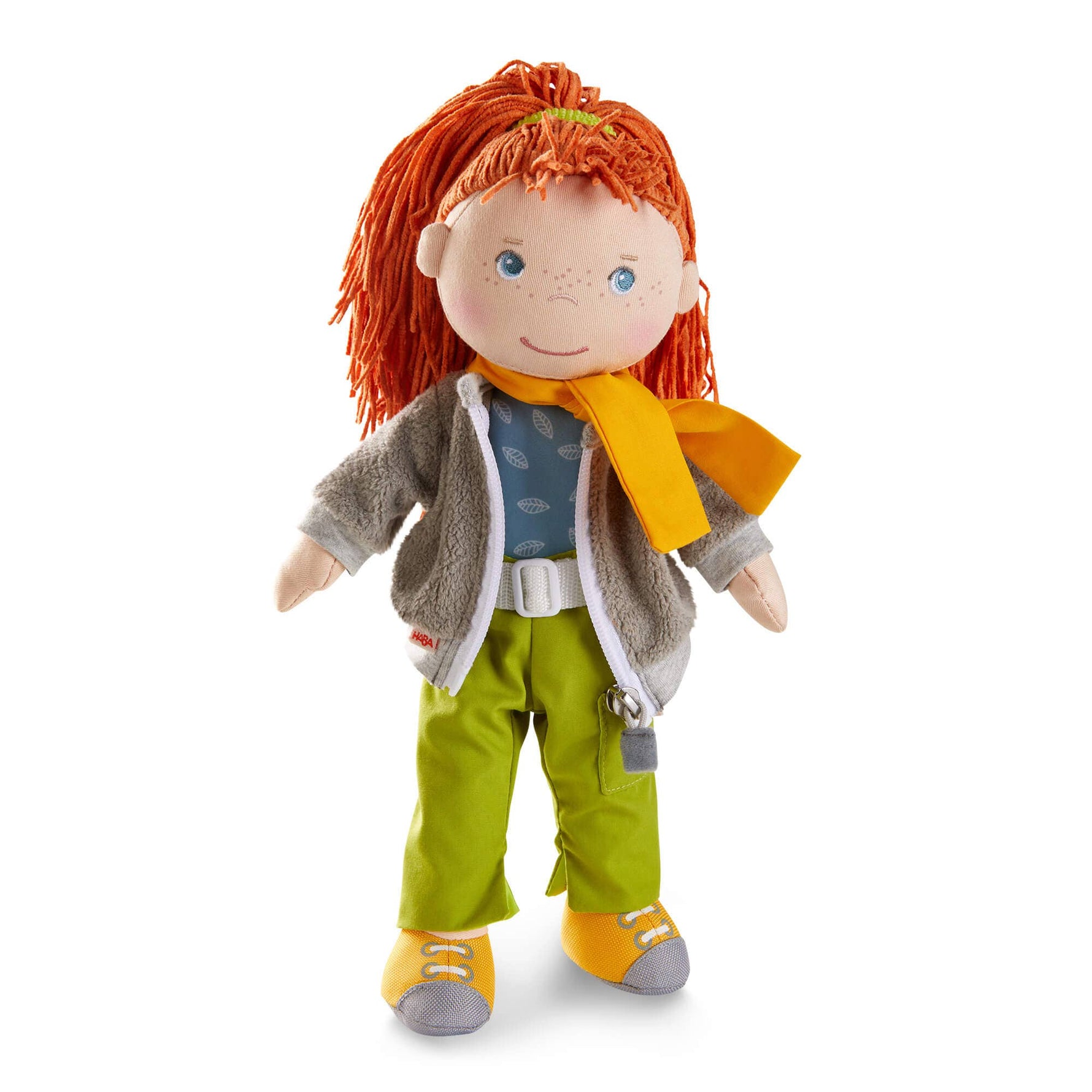 Soley soft doll 12" jacket green pants by HABA USA
