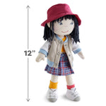 Yuki soft doll sitting by HABA USA