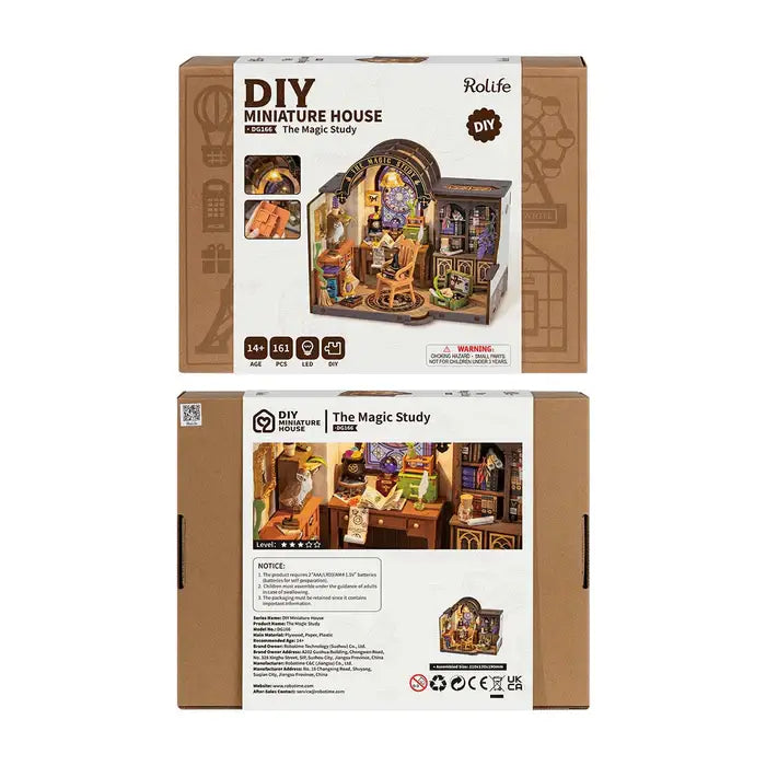 The Magic Study DIY Miniature House Kit | Robotime