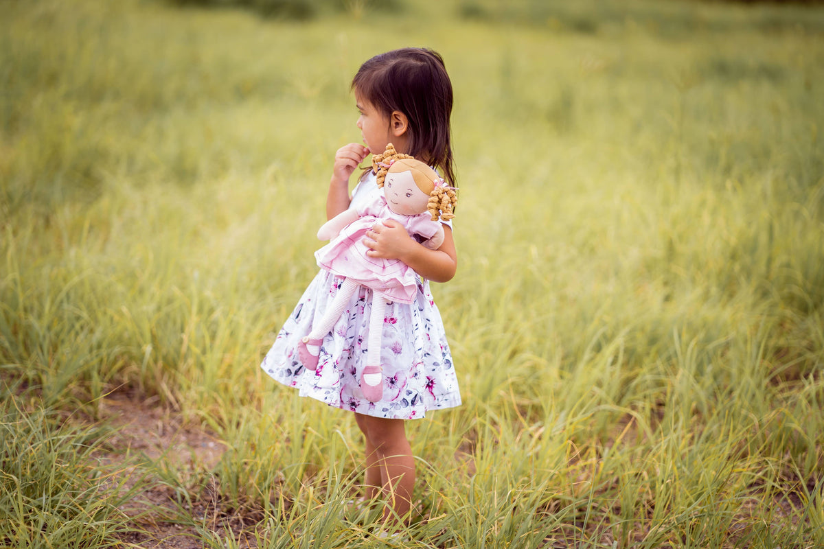Amelia doll full view by Tikiri Toys