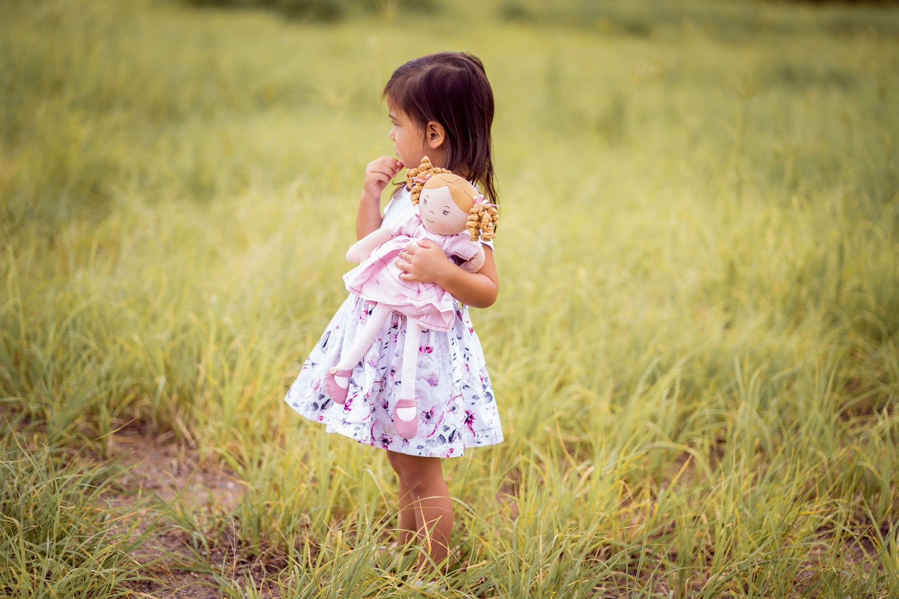 Amelia doll full view by Tikiri Toys