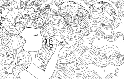A Million Mermaids Coloring Book | Hachette Book Group