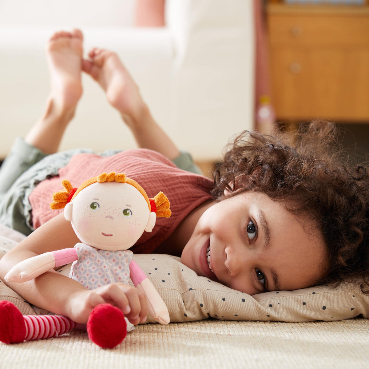 Snug Up Roya soft doll close-up by HABA USA