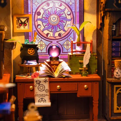 The Magic Study DIY Miniature House Kit | Robotime