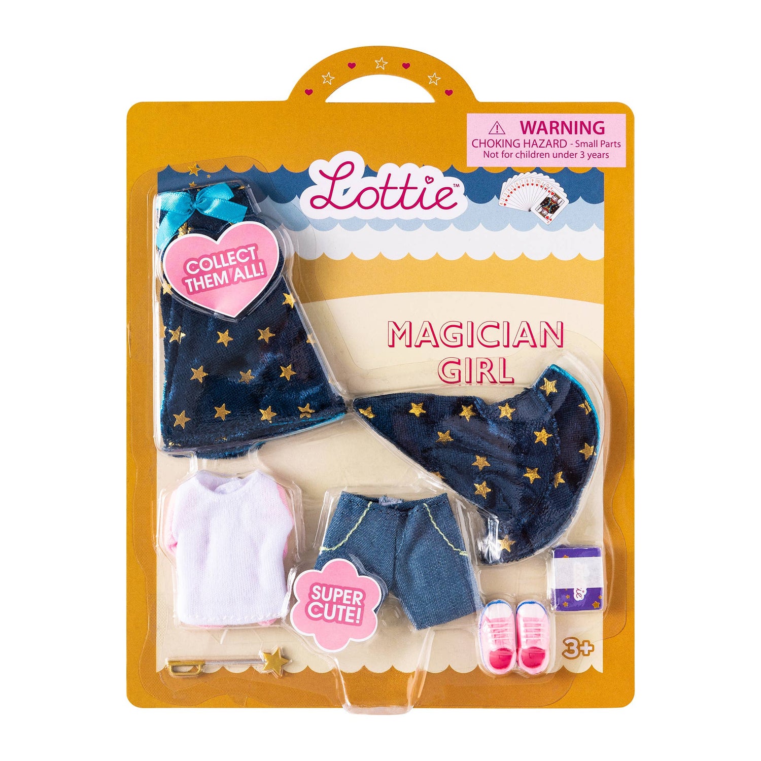 Magician Girl, 9" Fashion Doll- Outfit Set | Lottie Dolls
