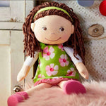 Coco soft doll back view by HABA USA