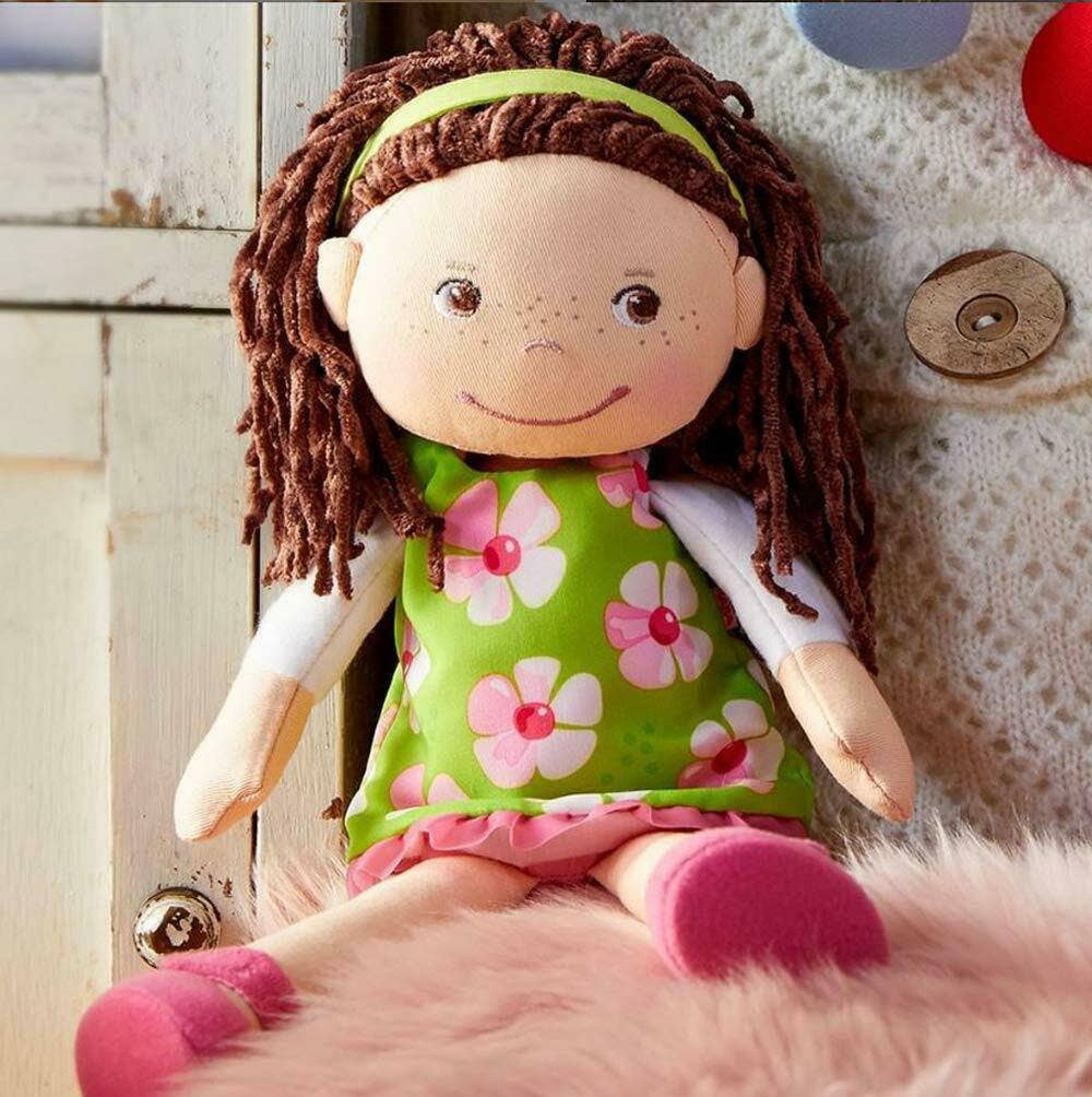 Coco soft doll back view by HABA USA