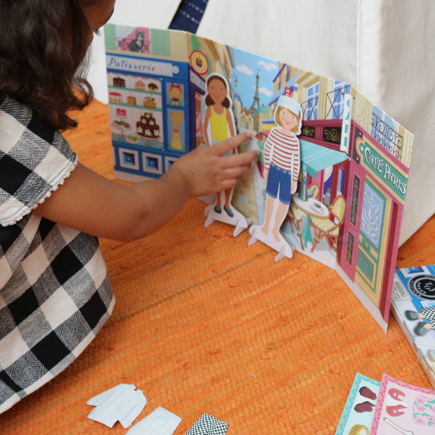 Baker & Painter Paper Doll Set A Day in Paris | eeBoo