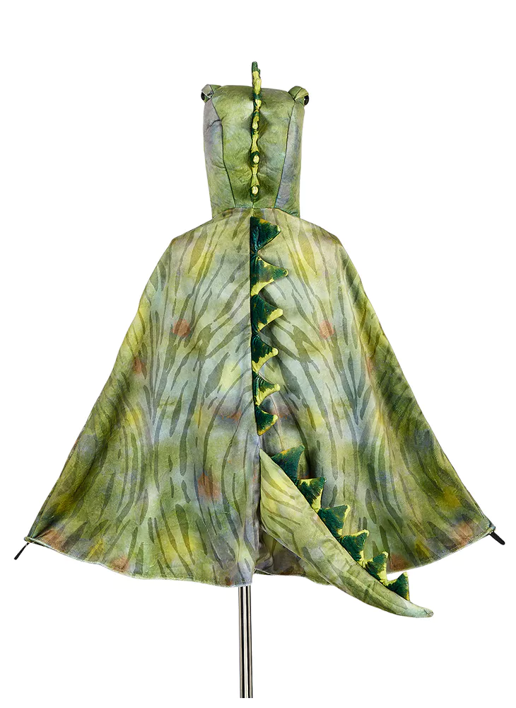 T Rex Green Dragon Cape Kid's Dress-up Outfit, size: 4-7 years | Souza!
