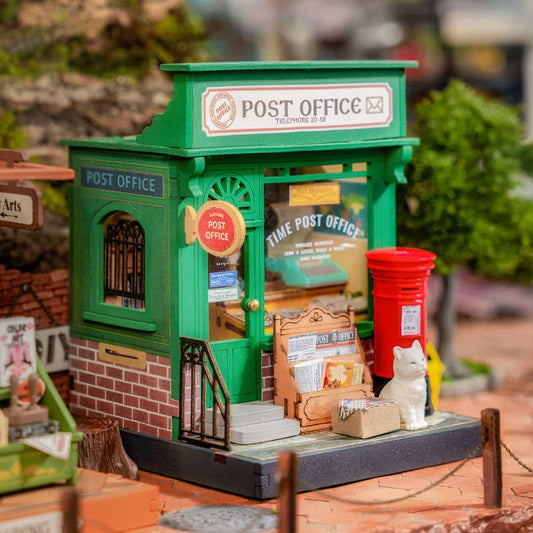 Century Post Office DIY Miniature Kit | Robotime