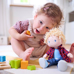 Nick soft doll close-up by HABA USA