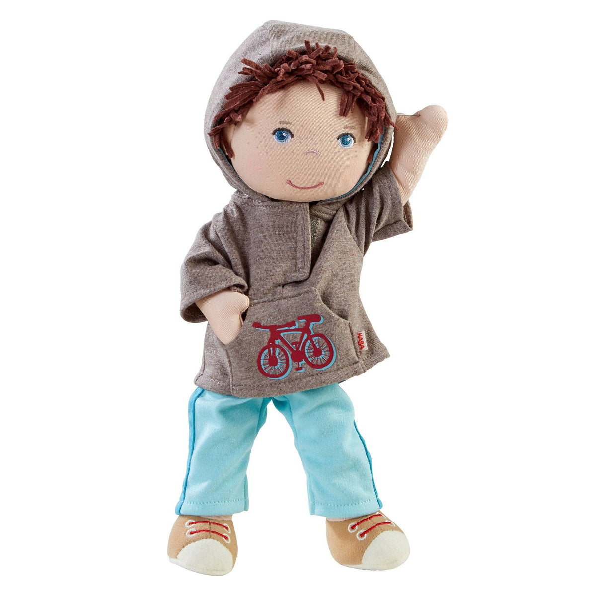 Lian soft doll side view by HABA USA