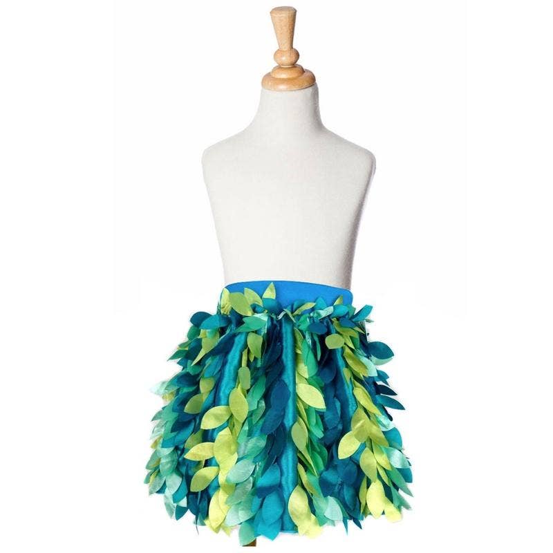 Petal Party Skirt for Kids: Teal and Aqua- size medium | Fairy Finery Inc