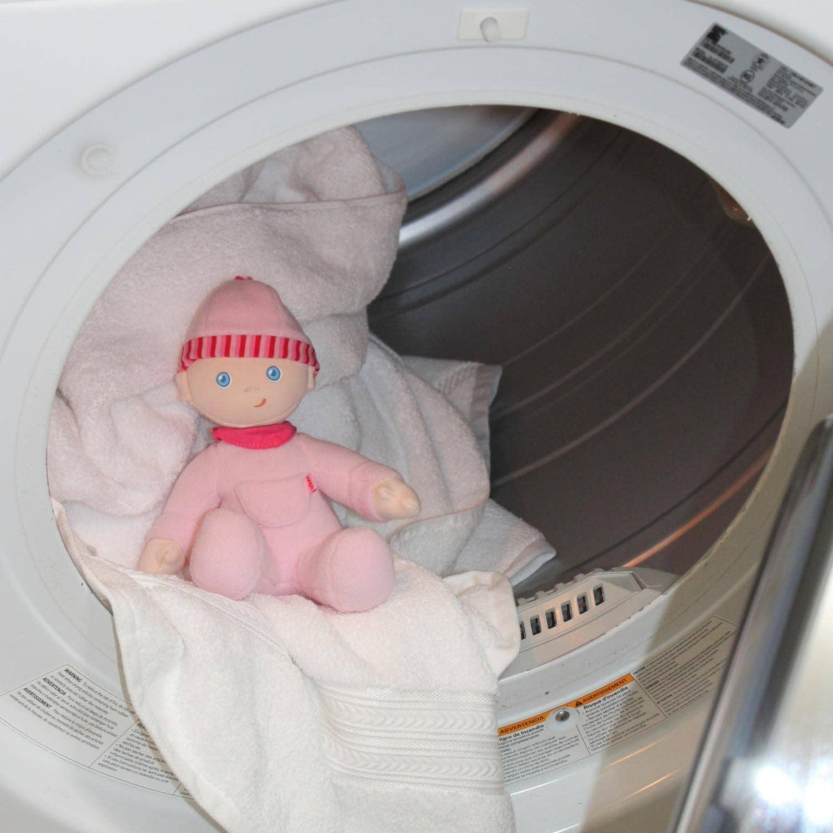 My First Snug Up Luisa baby doll detail by HABA USA