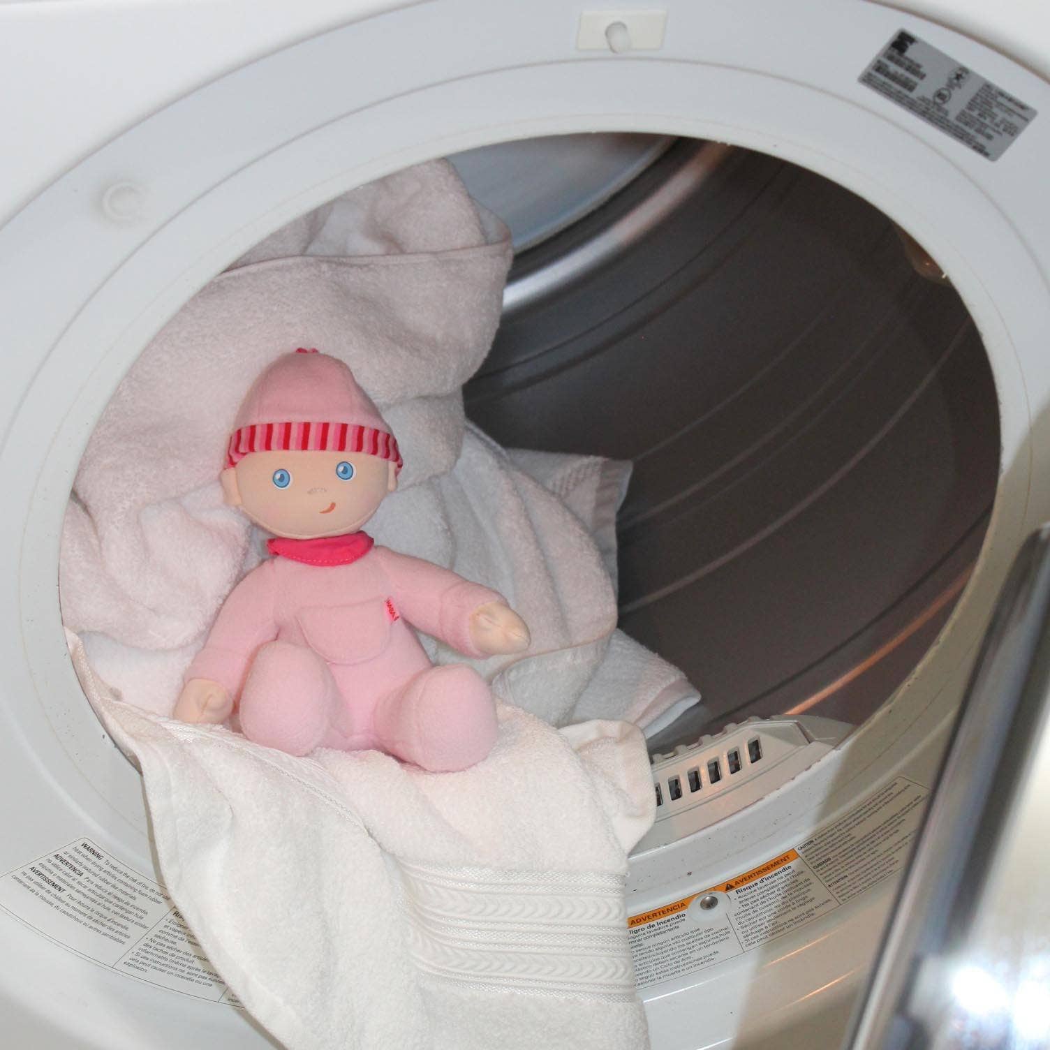 My First Snug Up Luisa baby doll detail by HABA USA