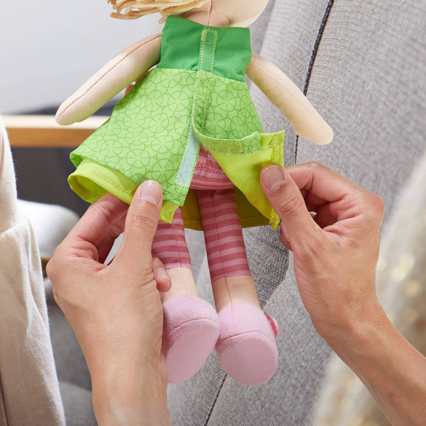 Mali soft doll close-up by HABA USA