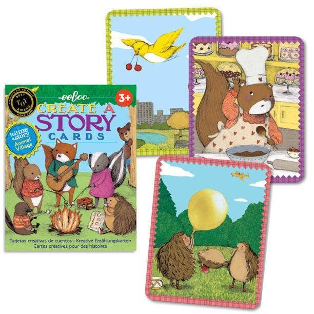 Animal Village Create a Story Card Game | eeBoo