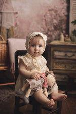 Rose organic doll side view by Tikiri Toys