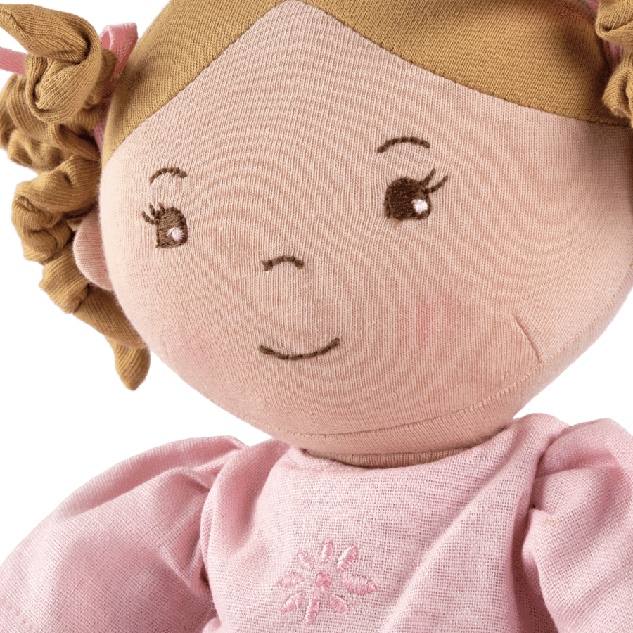 Amelia doll in display box by Tikiri Toys
