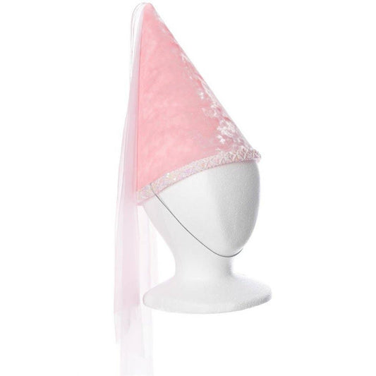 Pink fairy princess hat with sequin trim by Fairy Finery