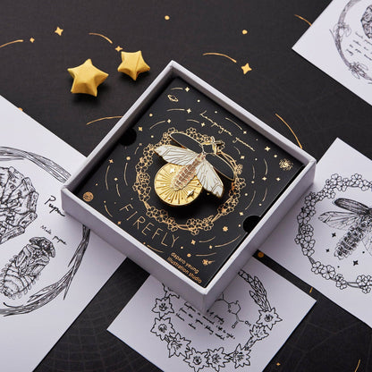 Daparo Glow-in-the-Dark Enamel Pins "Yunnan Firefly" | Vermillion Collection