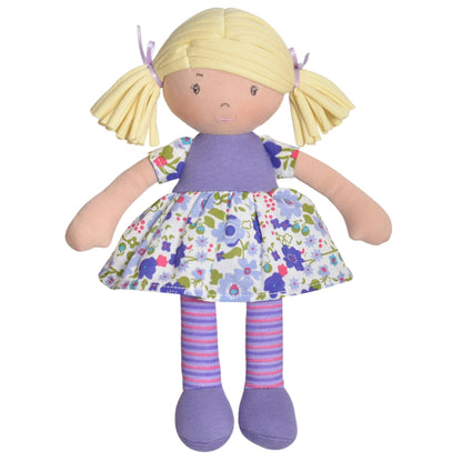 Lil'l Peggy soft doll side view by Tikiri Toys