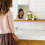 Hedda soft doll side view by HABA USA