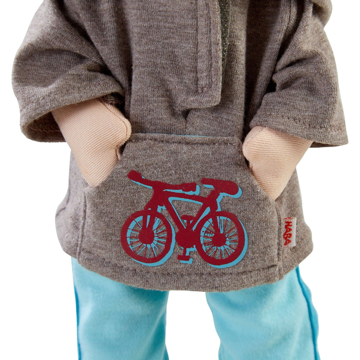 Lian soft doll sitting by HABA USA