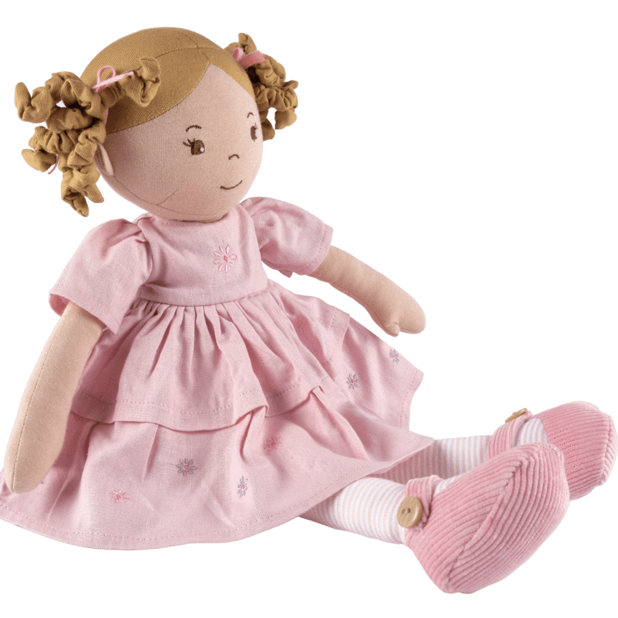 Amelia doll side view by Tikiri Toys